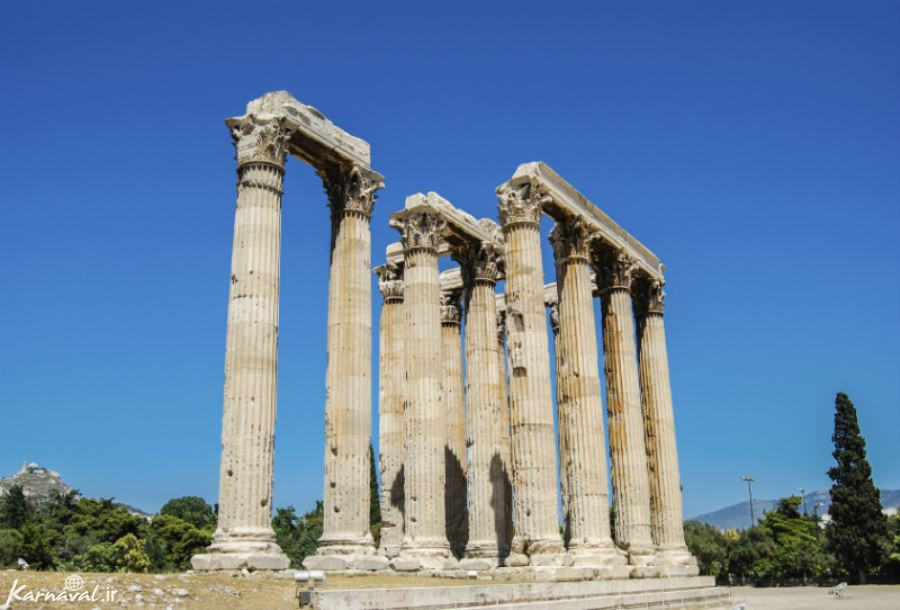 بقایای تندیس زئوس در المپیا