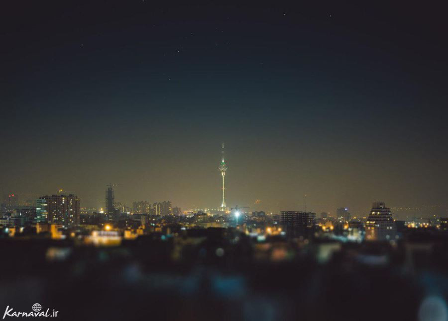 تهران در شب