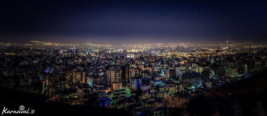 تهران زیبا در شب