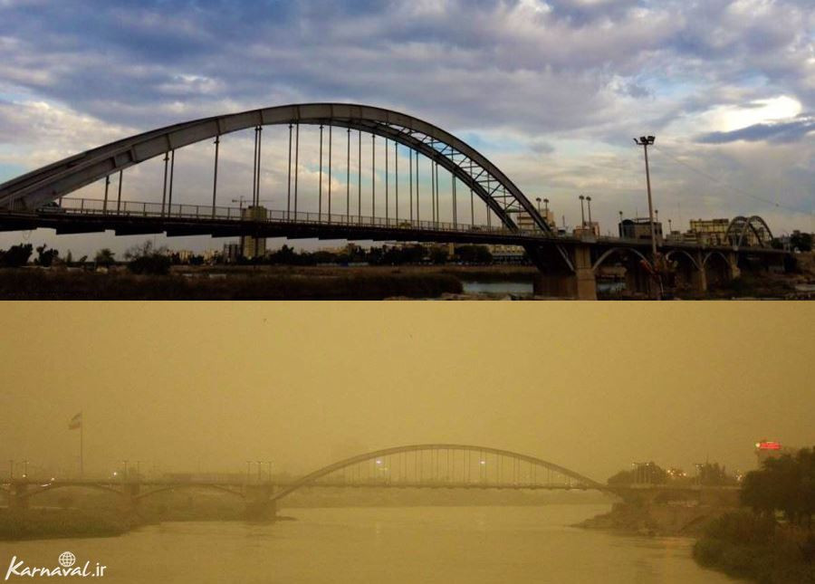 گرد و غبار در خوزستان 