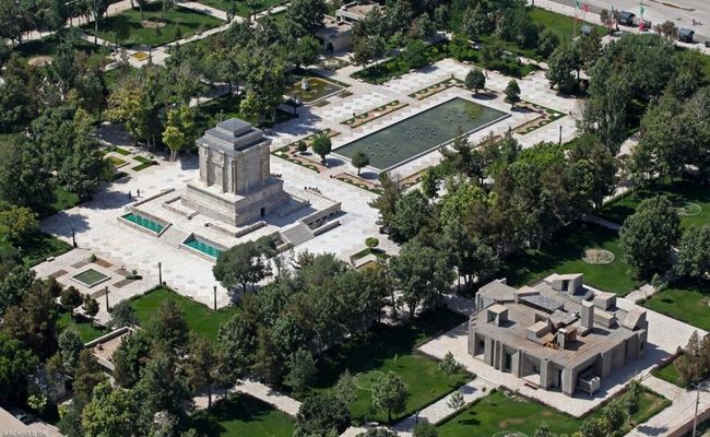 عکس هوایی آرامگاه فردوسی عکس هوایی آرامگاه فردوسی