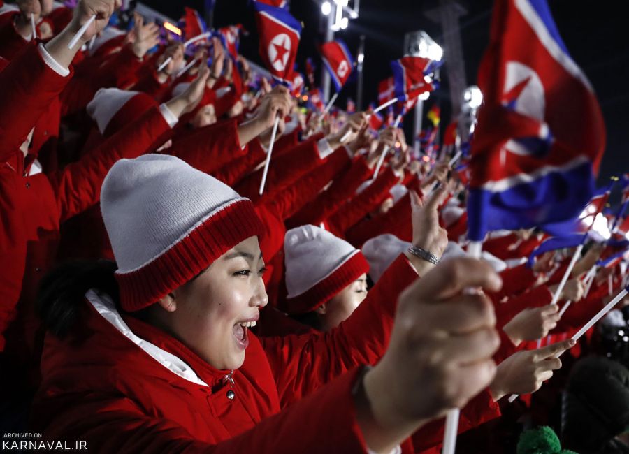 تصاویر افتتاحیه بازی های المپیک زمستانی 2018 در کره جنوبی
