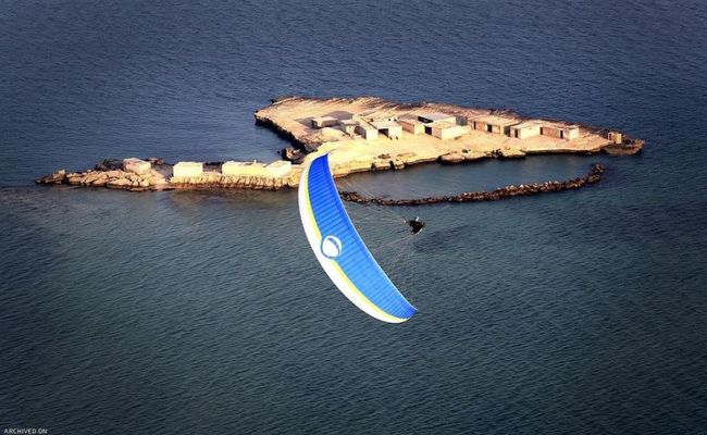 نمای هوایی جزیره ناز قشم نمای هوایی جزیره ناز قشم