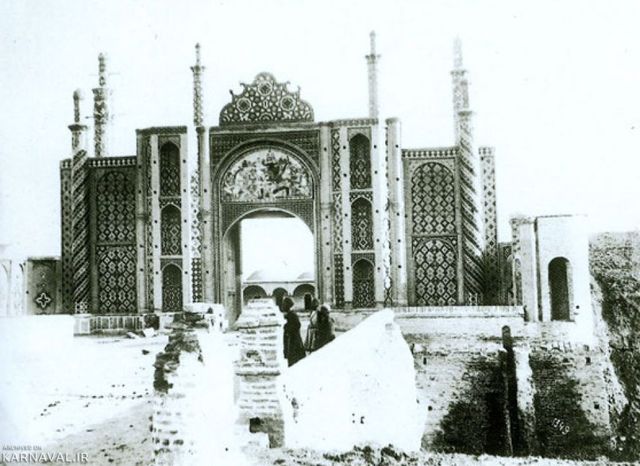 عکس قدیمی دروازه شمیران