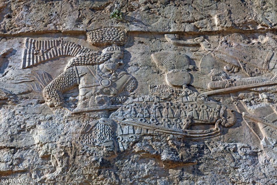 سنگ نگاره پیروزی اردشیر یکم بر اردوان پنجم سنگ نگاره پیروزی اردشیر یکم بر اردوان پنجم