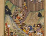 تصویر بازسازی شده از قلعه الموت تصویر بازسازی شده از قلعه الموت