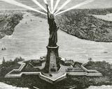 عکس قدیمی مجسمه آزادی عکس قدیمی مجسمه آزادی