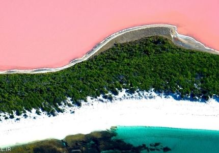 دریاچه صورتی هیلیر استرالیا