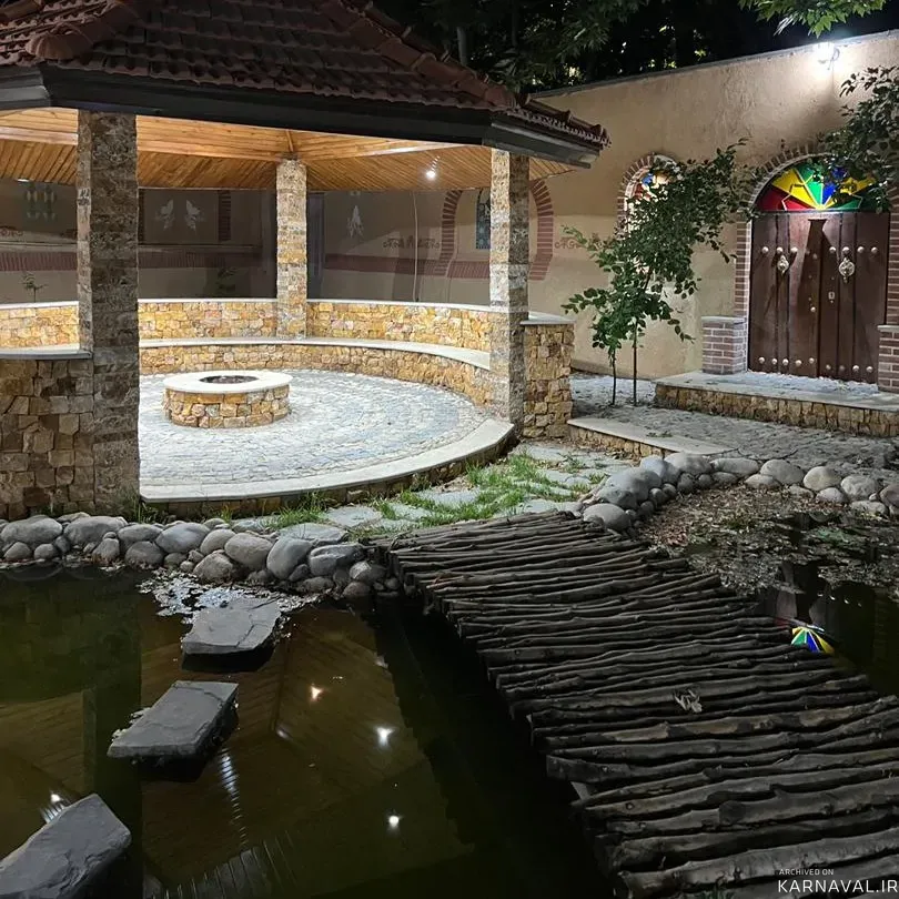 ویلا استخردار آبگرم نگین زاینده رود  باغ بهادران