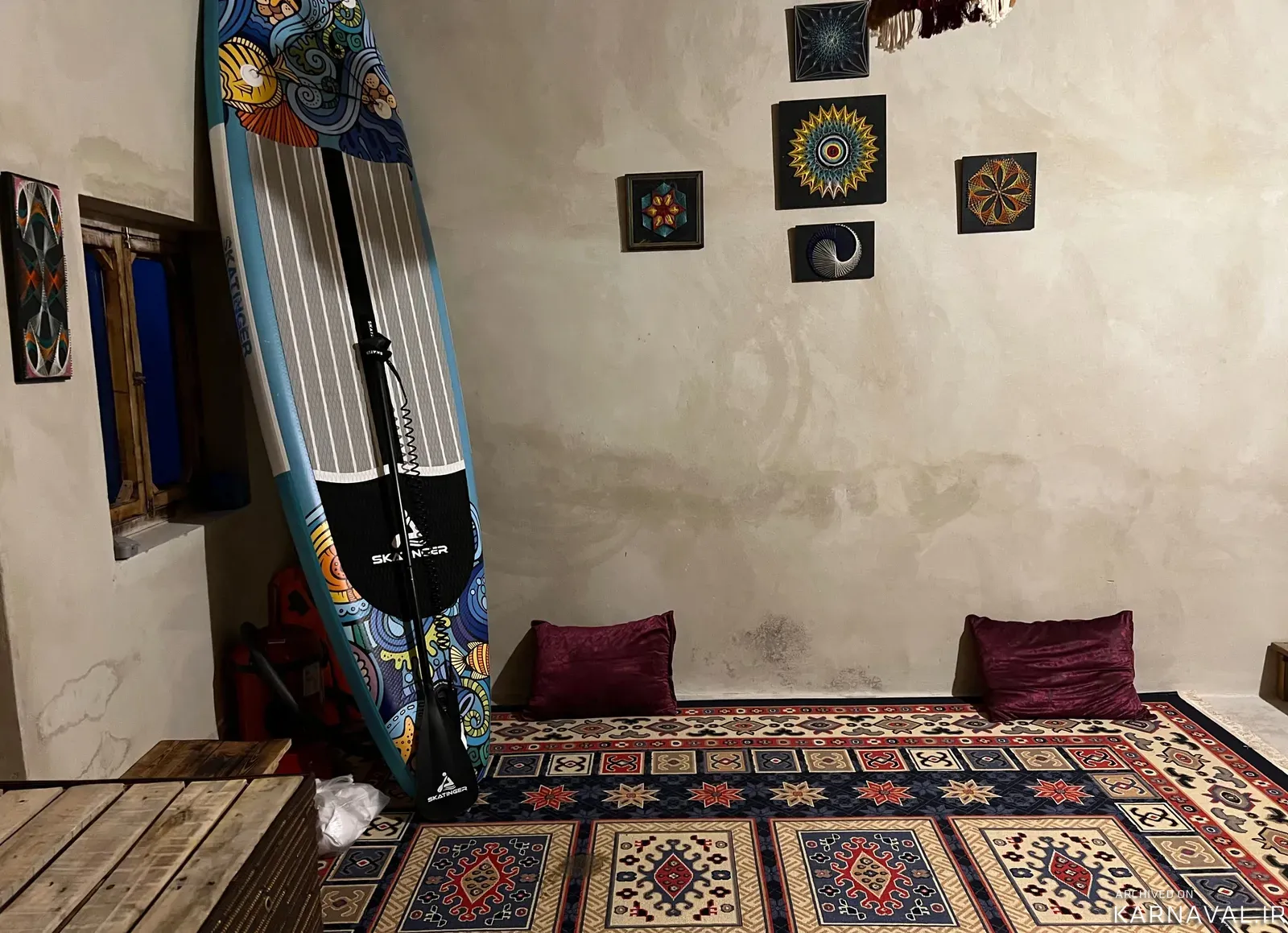 اقامتگاه بومگردی کاژه (واحد استرینگ آرت) هنگام اقامتگاه بومگردی کاژه (واحد استرینگ آرت) هنگام