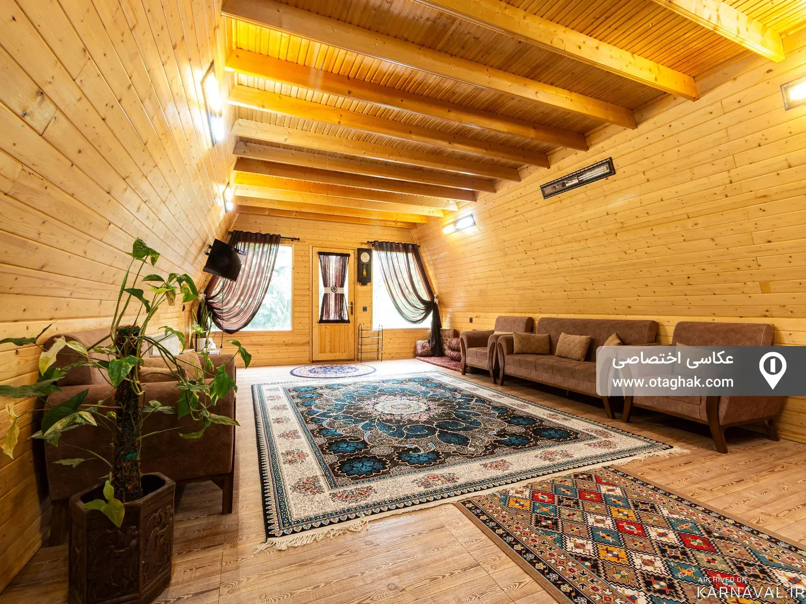 کلبه سوئیسی استخردار آبگرم آرش شیرگاه