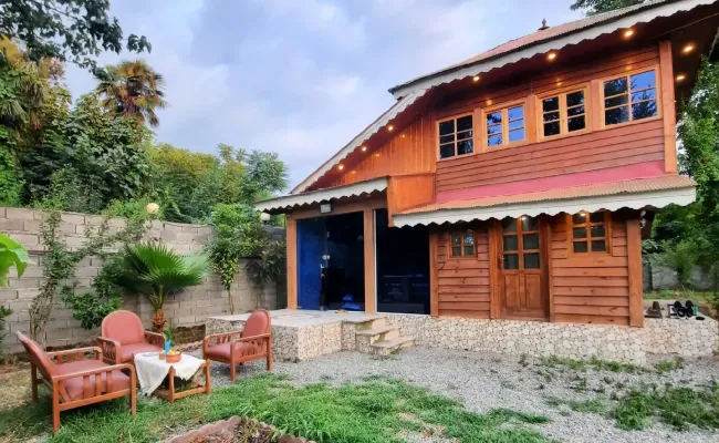 کلبه چوبی دوبلکس آرامش لاهیجان کلبه چوبی دوبلکس آرامش لاهیجان