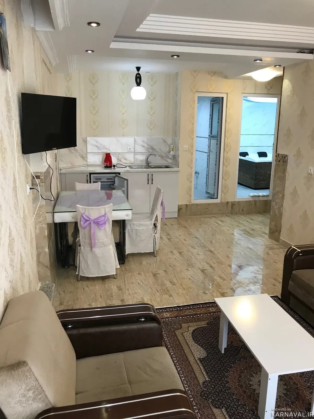 آپارتمان تاج محل ( ۳ تخته) با جکوزی سرعین
