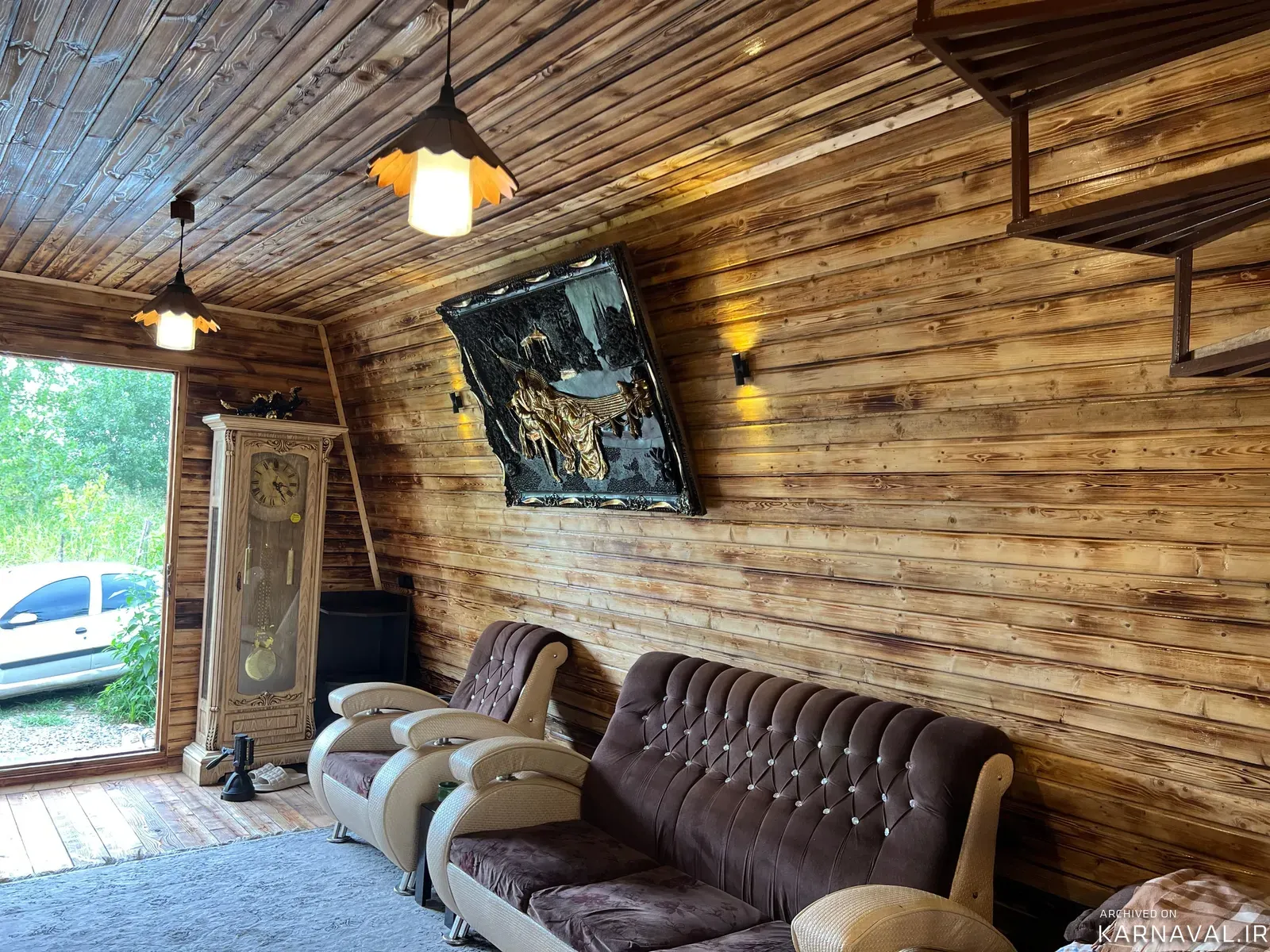 کلبه چوبی حسام با جکوزی لاهیجان