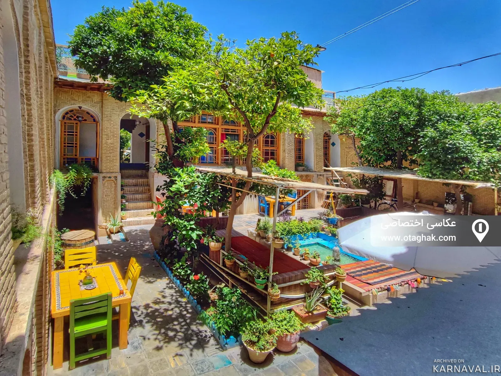 اقامتگاه بومگردی عمارت هفت رنگ (سنگ و سیاه) شیراز اقامتگاه بومگردی عمارت هفت رنگ (سنگ و سیاه) شیراز