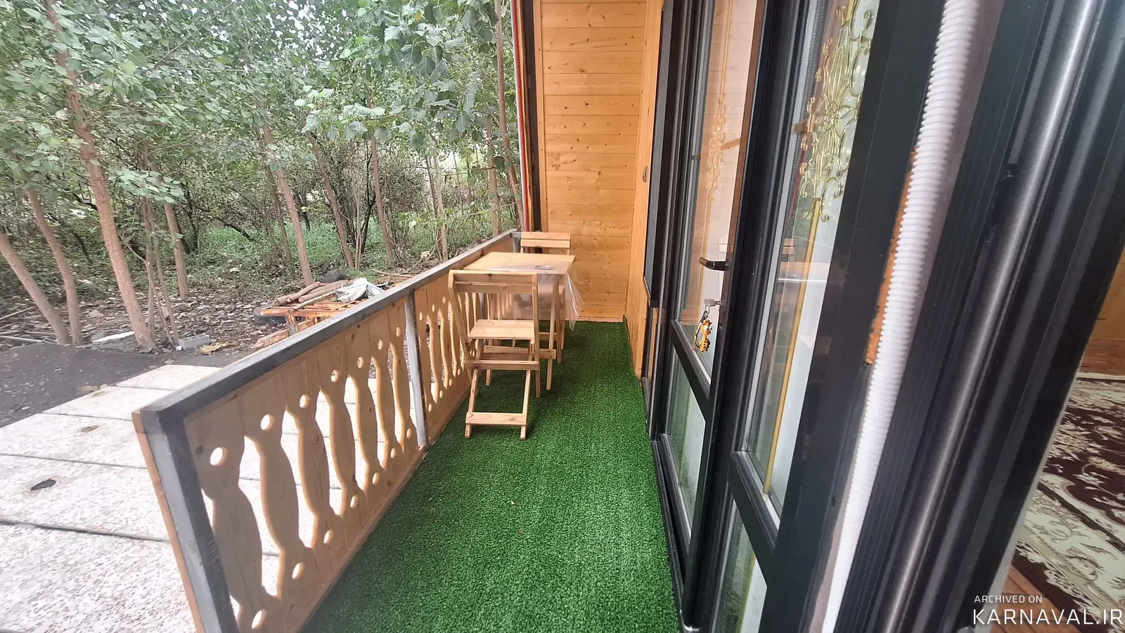 کلبه چوبی سرسبز لاهیجان