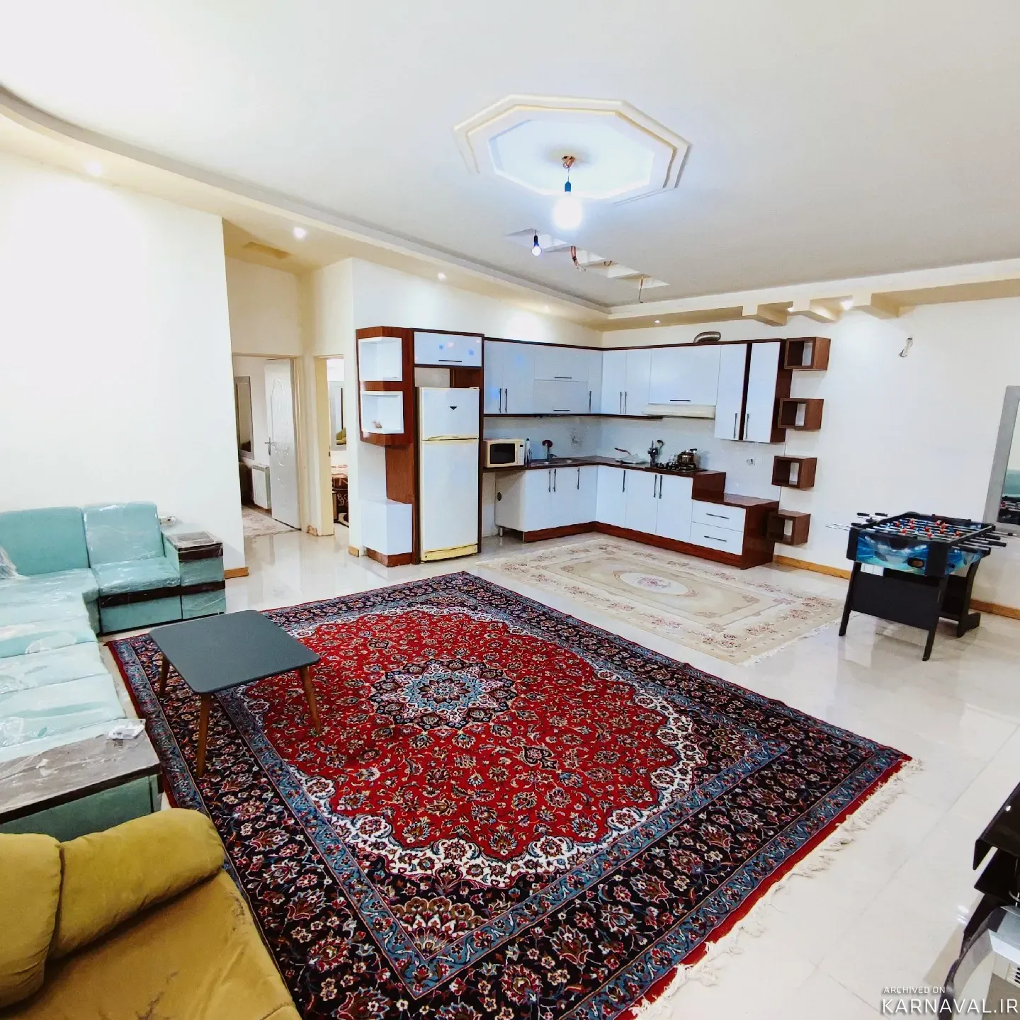 ویلا استخردار آبگرم با فوتبال دستی بهار سرخ رود
