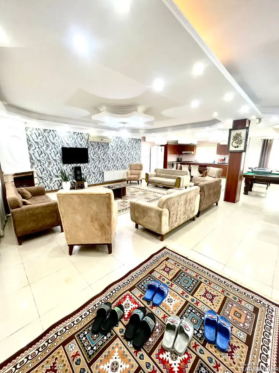 ویلا استخردار آبگرم سپیدار (۱۰) با بیلیارد سرخ رود