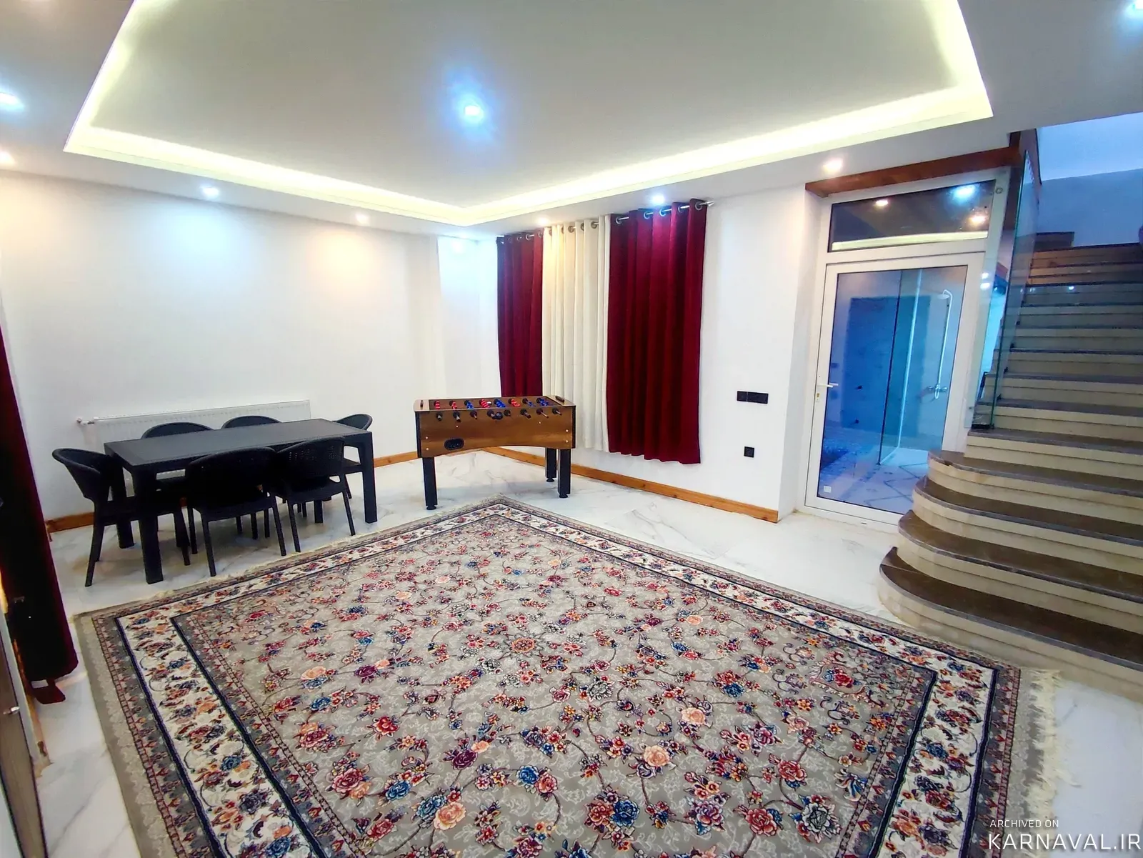 ویلا استخردار آبگرم دلبند با فوتبال دستی محمودآباد ویلا استخردار آبگرم دلبند با فوتبال دستی محمودآباد