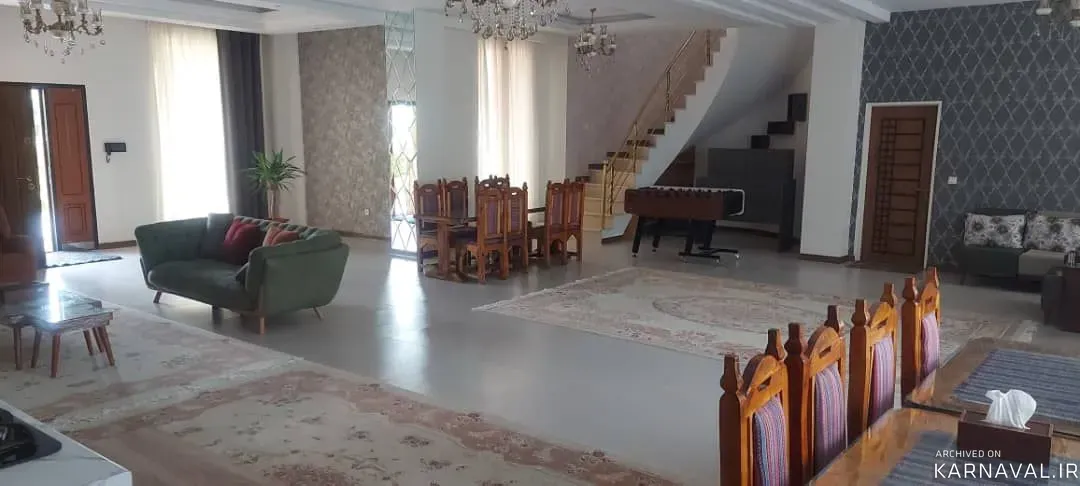 ویلا استخردار آبگرم عمارت آرین با فوتبال دستی کردان
