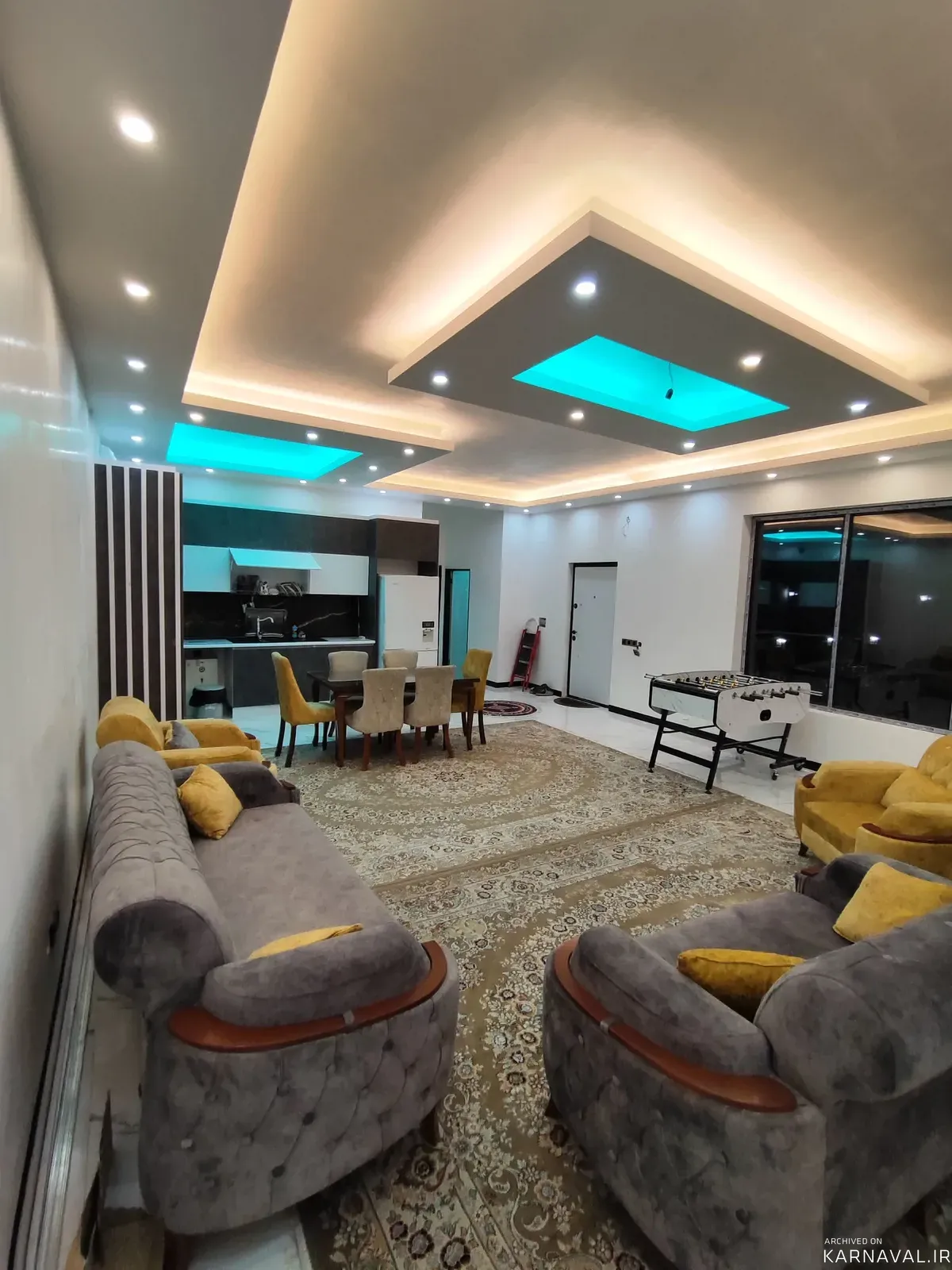 ویلا استخردار آبگرم عالیجناب با فوتبال دستی کرج