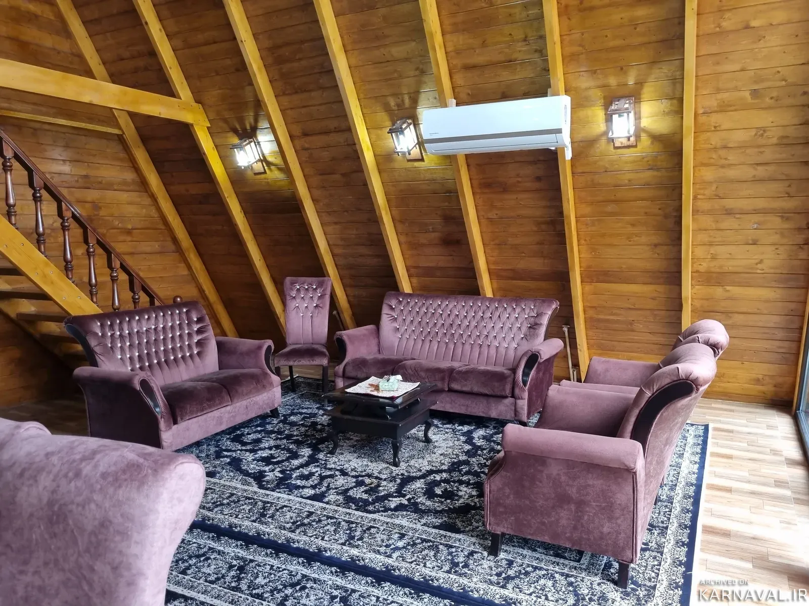 کلبه سوئیسی استخردار آبگرم وولی تو شیرگاه