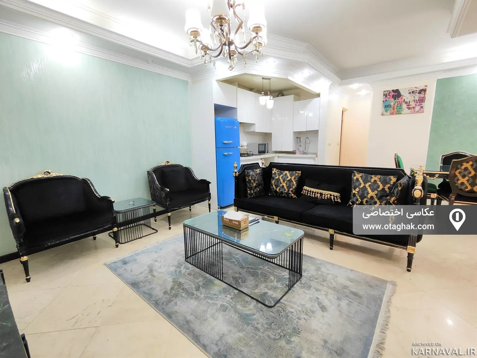 آپارتمان مبله لوکس (واحد 11) در پاسداران  تهران