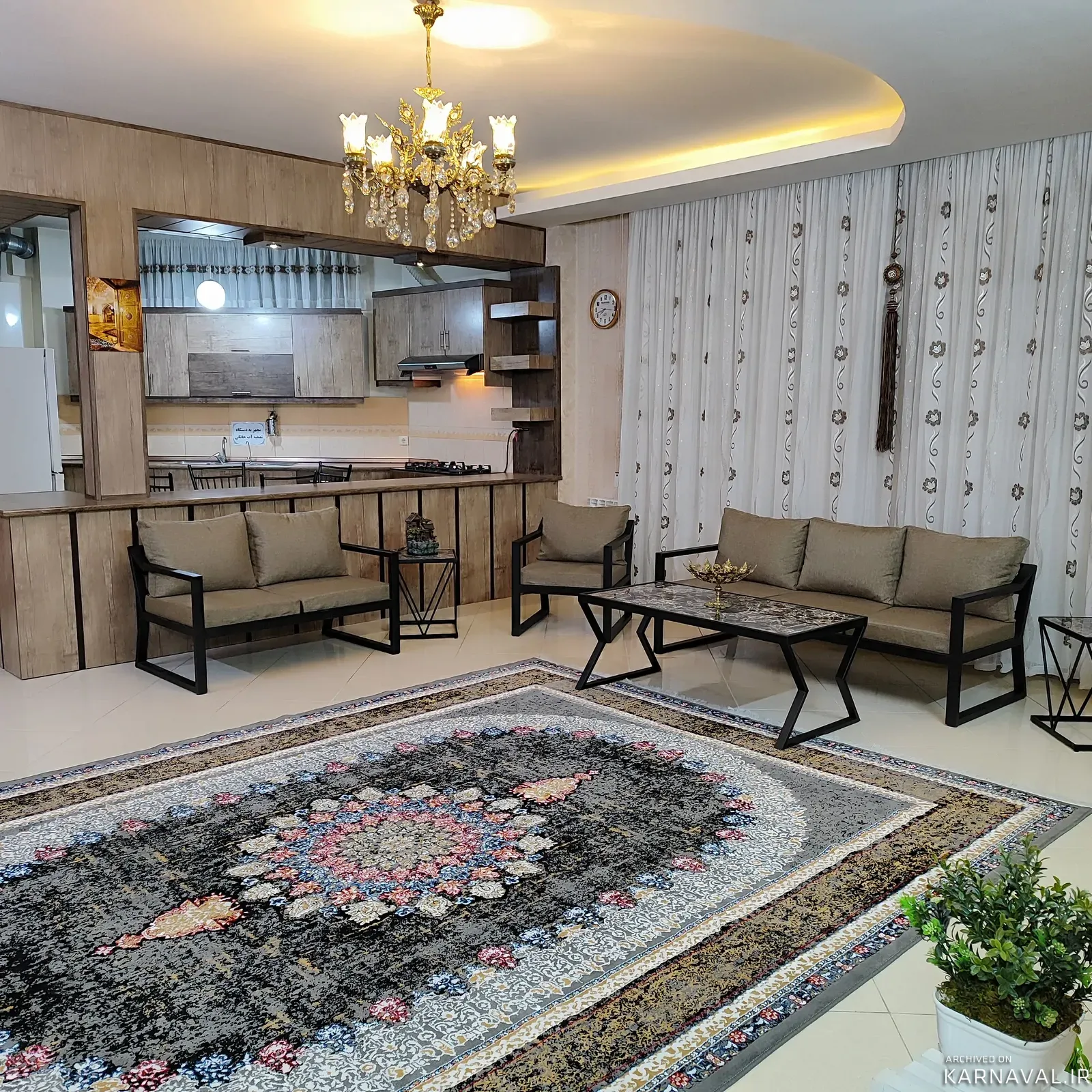 آپارتمان مبله کوروش (همکف) با جکوزی مشهد