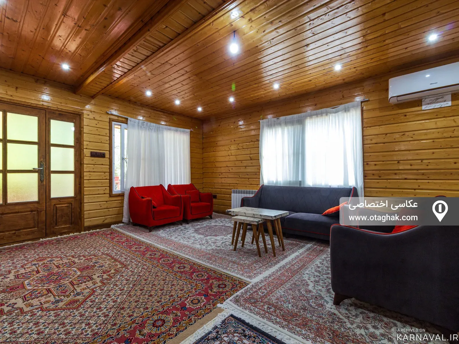 کلبه جنگلی چوبی(طبقه پایین) ماسال