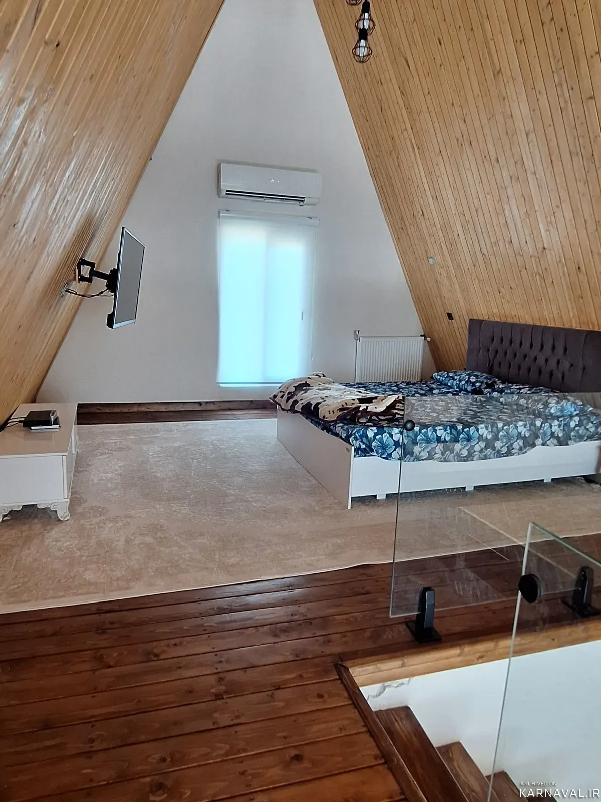 کلبه سوئیسی استخردار آبگرم لیندا نوشهر