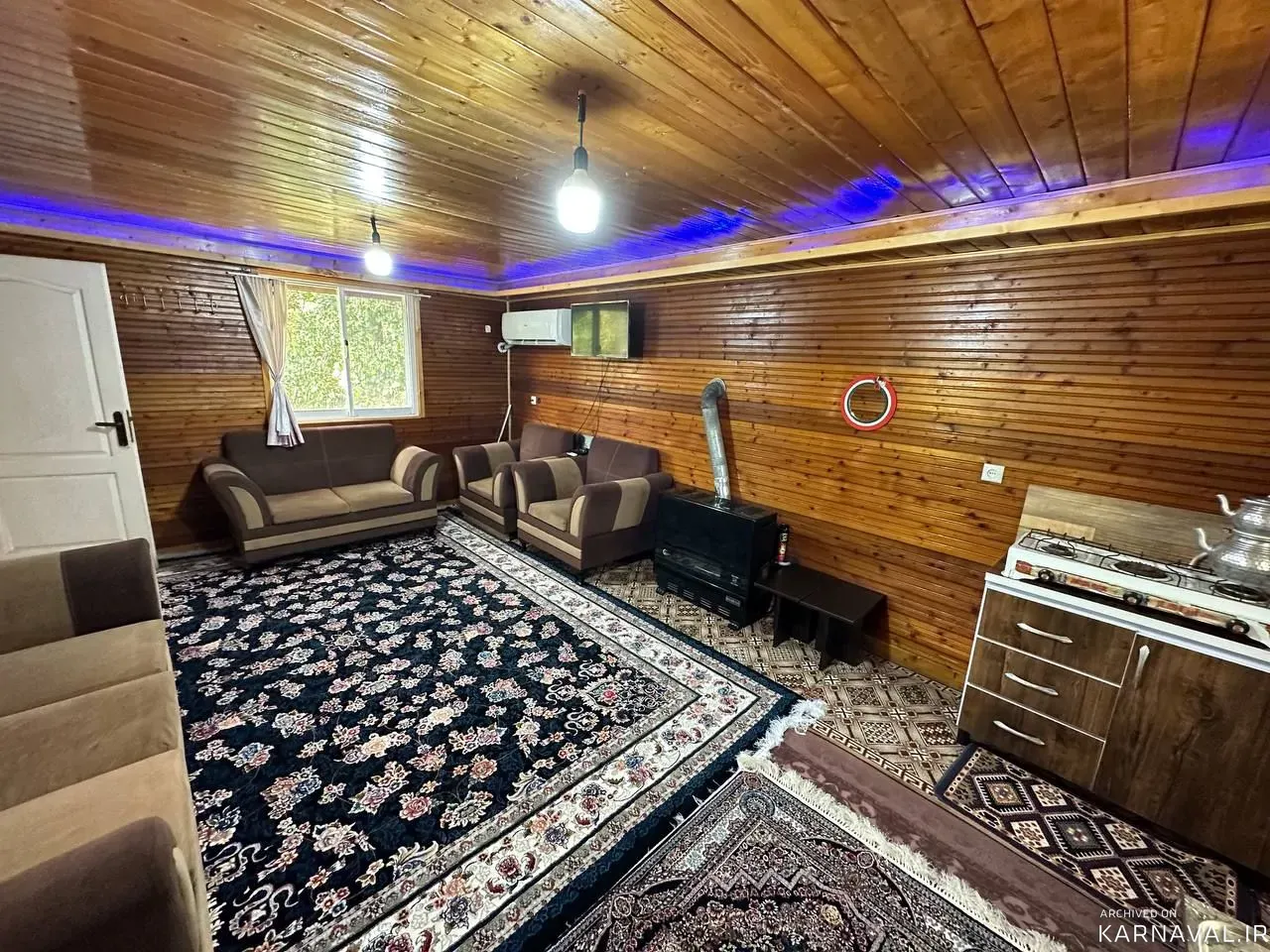 کلبه  چوبی احمدی شیرگاه