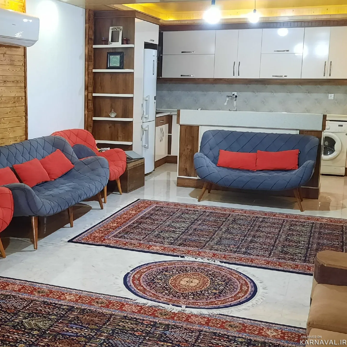 ویلا گلپر با دیزاین چوب با فوتبال دستی بابل