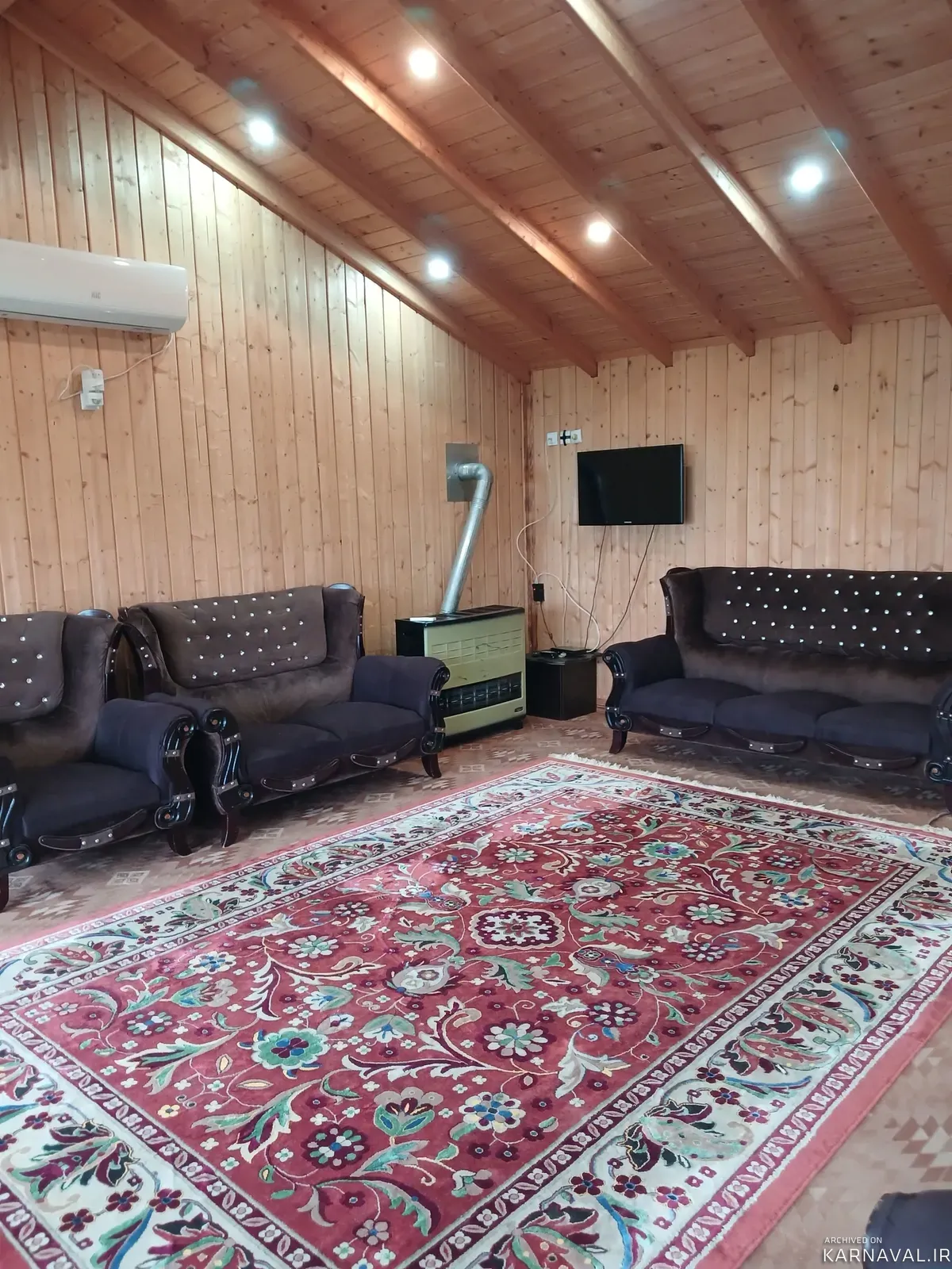کلبه جنگلی چوبی ورمیه ماسال