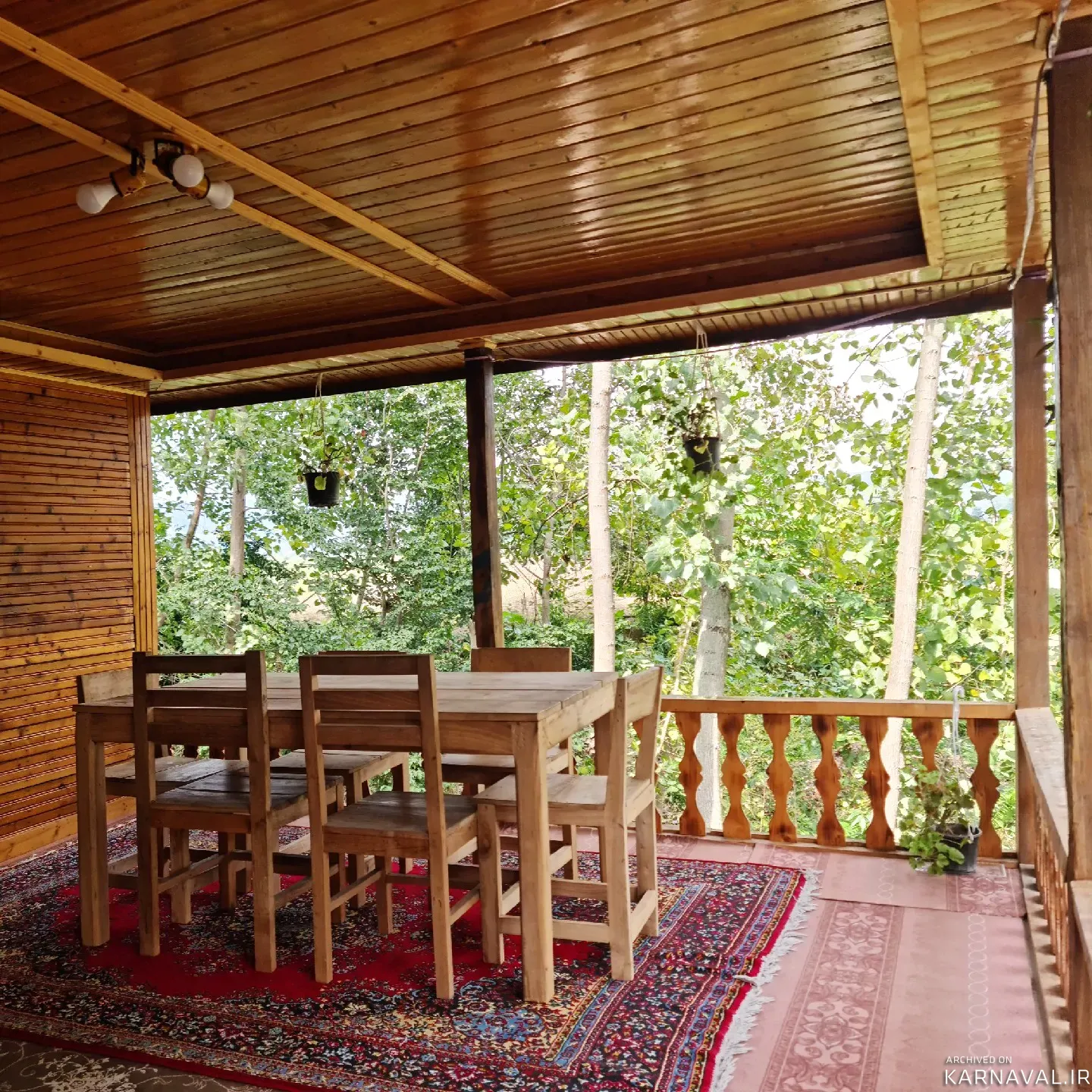 کلبه  چوبی احمدی شیرگاه