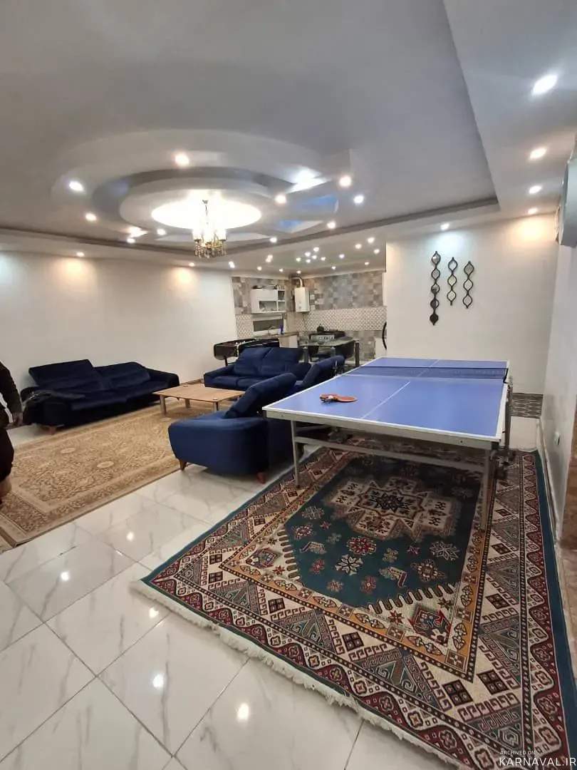 ویلا استخردار آبگرم سرو بلند با جکوزی و فوتبال دستی کرج