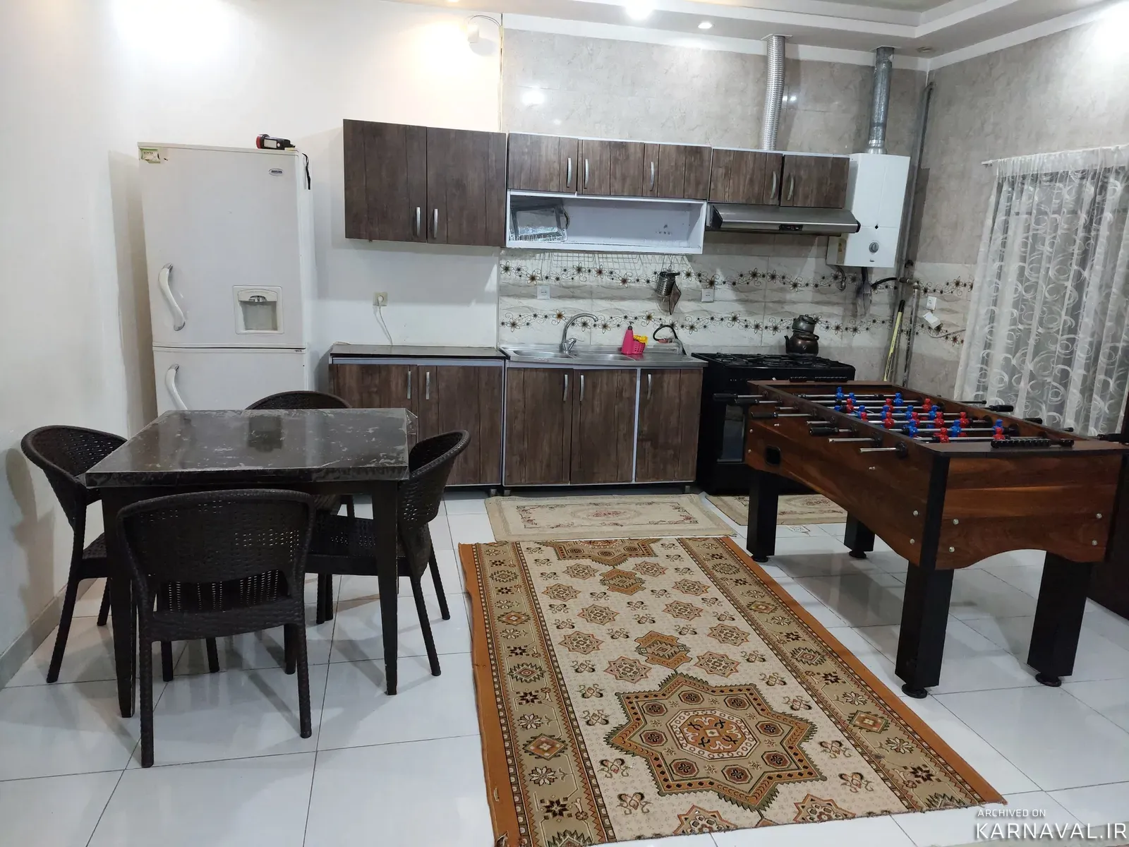 ویلا استخردار آبگرم با فوتبال دستی چهارباغ سهیلیه