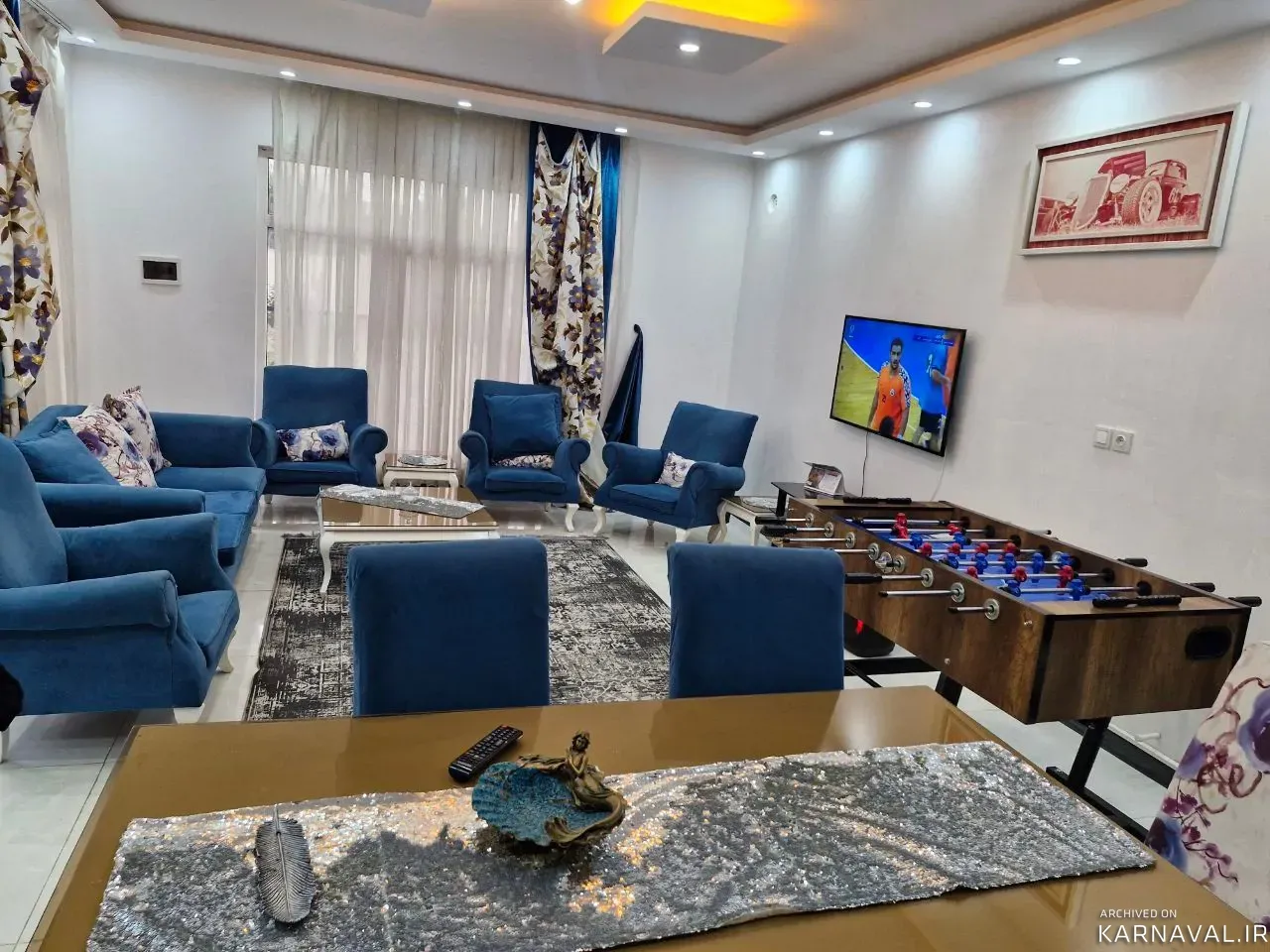 ویلا استخردار آبسرد چهارباغ با فوتبال دستی کردان
