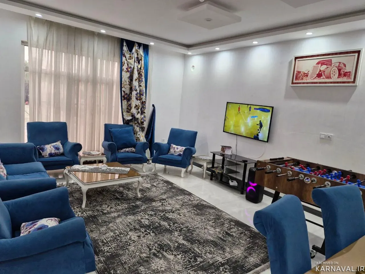 ویلا استخردار آبسرد چهارباغ با فوتبال دستی کردان