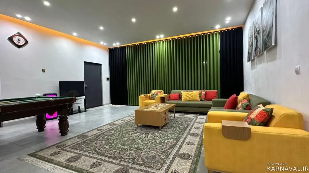 ویلا  استخردار ابگرم ویلانو با بیلیارد و فوتبال دستی سهیلیه