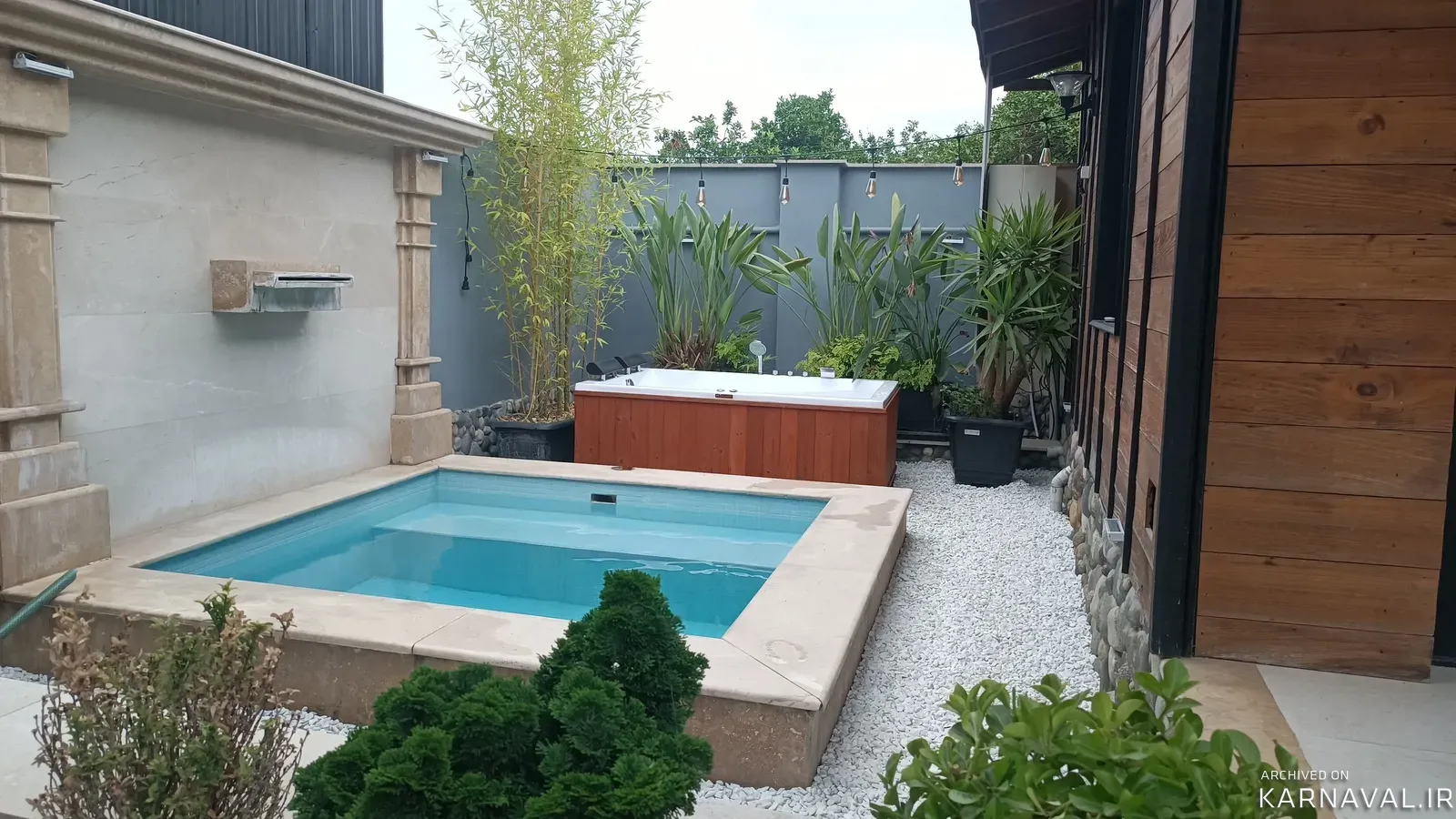 کلبه چوبی باراك با جکوزی شهسوار