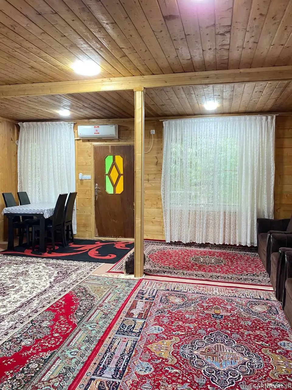 کلبه چوبی شمعدونی (لب رودخانه) ماسال