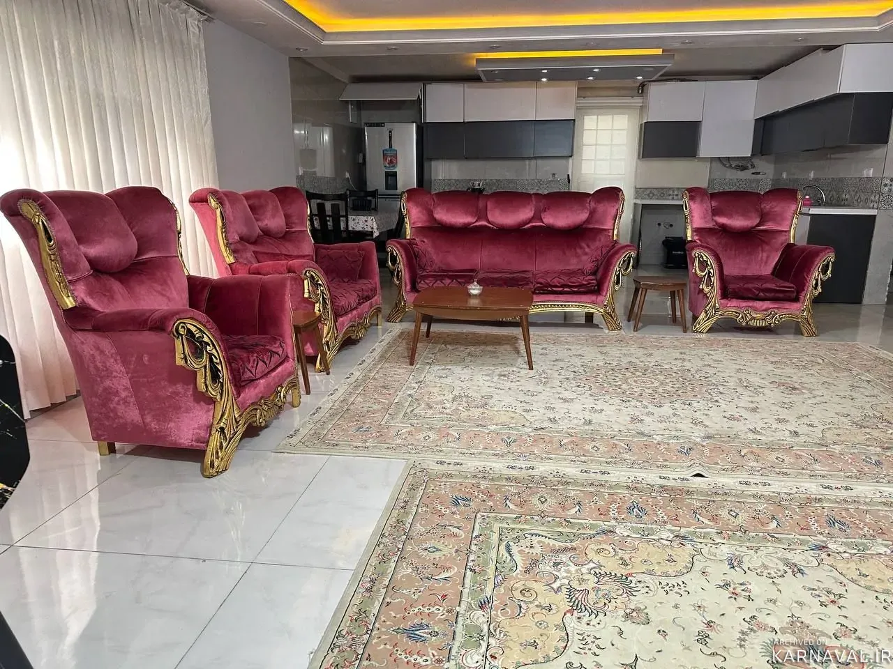 ویلا استخردار آبگرم پناه با فوتبال دستی کوهسار