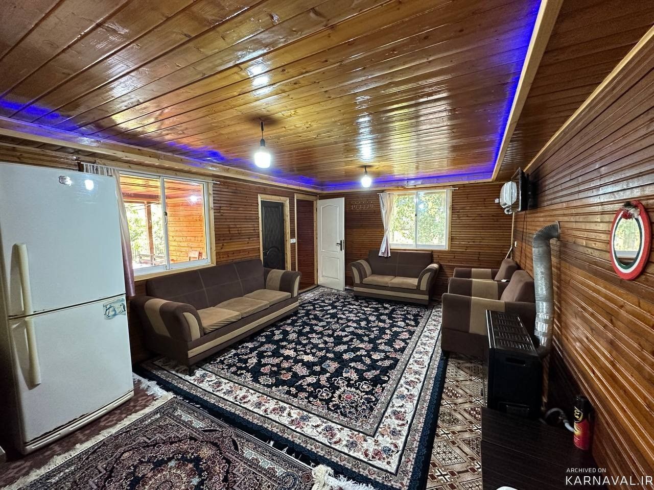 کلبه چوبی احمدی با دسترسی مناسب سد لفور