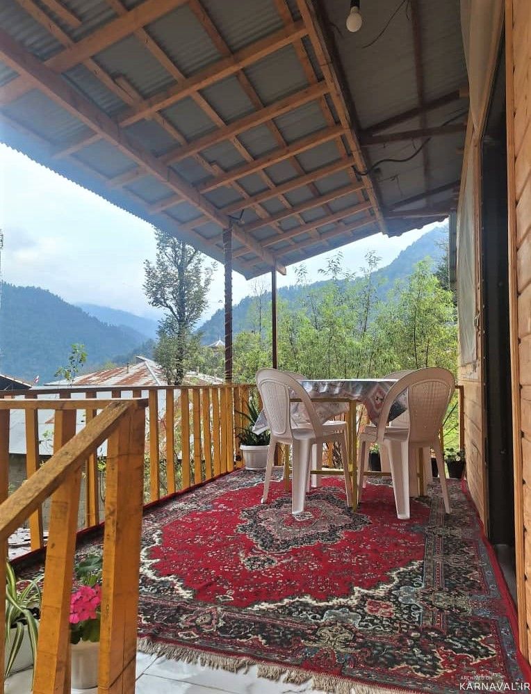 واحد چوبی نقلی تک خواب جنگلی در روستای خروم