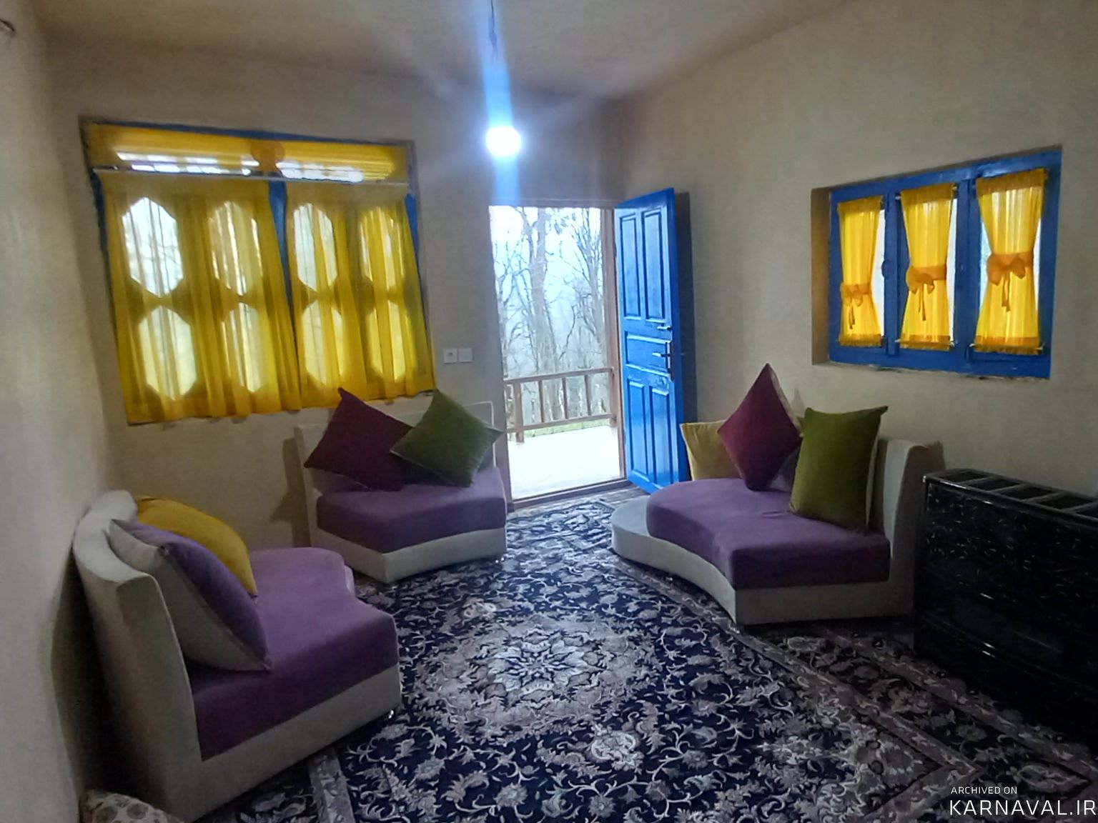 کلبه جنگلی وسط جنگل هیرکانی