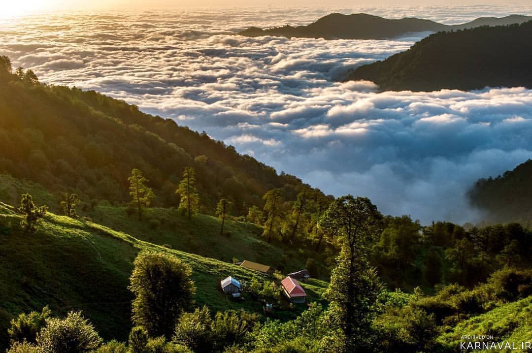 کلبه چوبی در ییلاق زیبای اولسبلنگاه