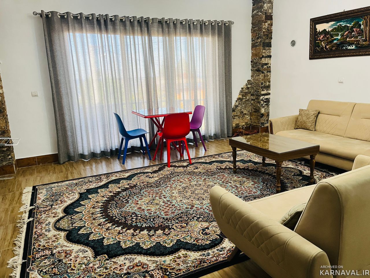 مبله یک خوابه لوکس طبقه اول "واحد 1"