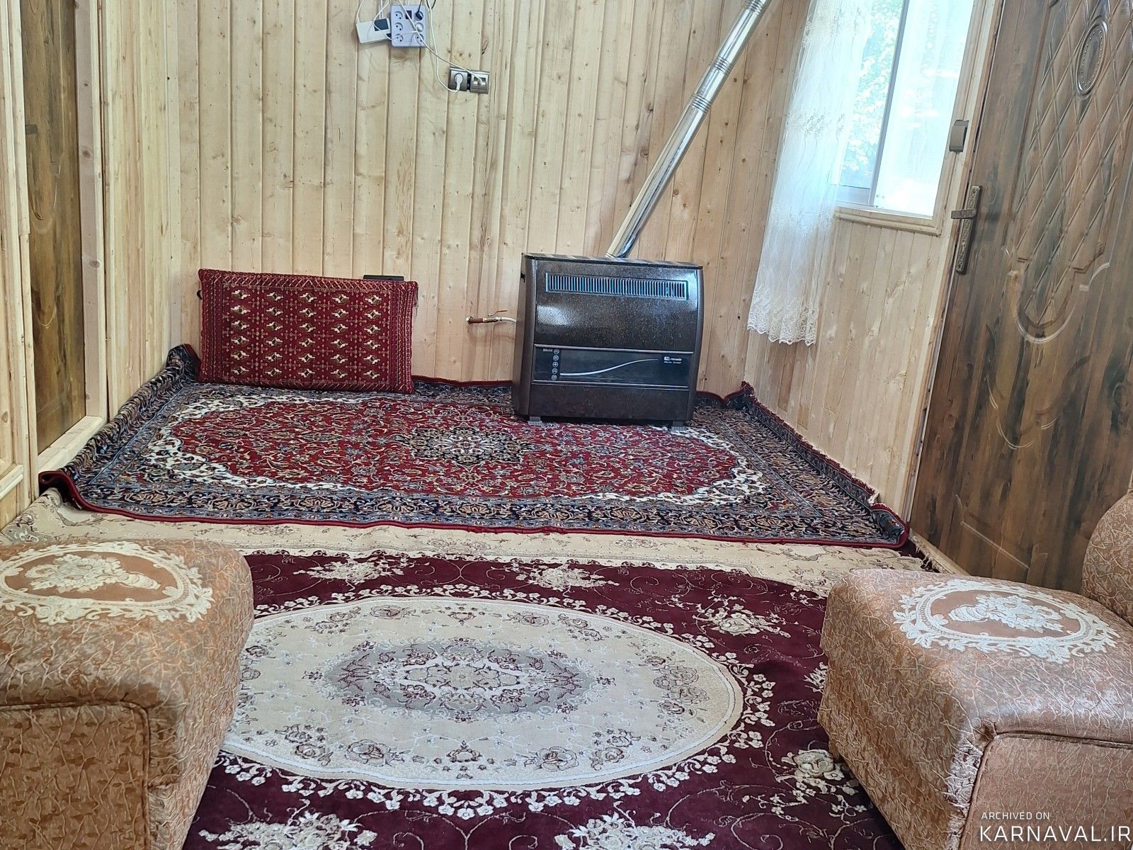 کلبه چوبی دو خوابه