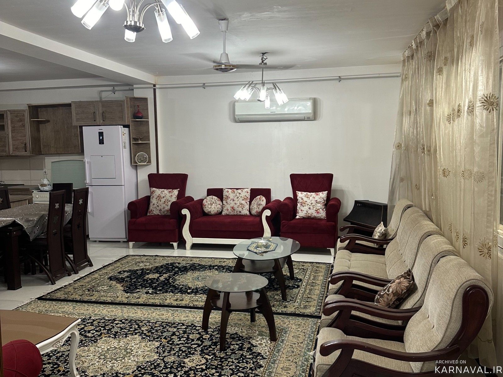 "ويلاي دو خوابه تراس دار"