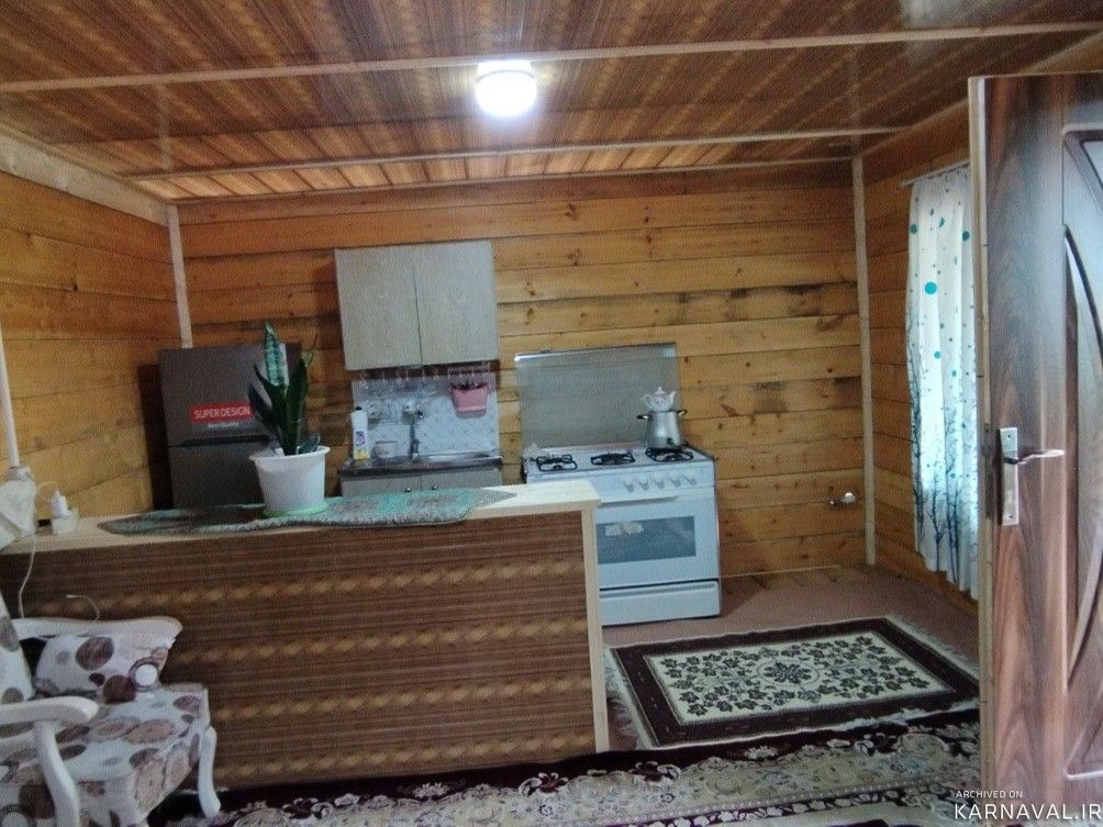 ویلای چوبی دو خوابه با حیاطی زیبا ویلای چوبی دو خوابه با حیاطی زیبا